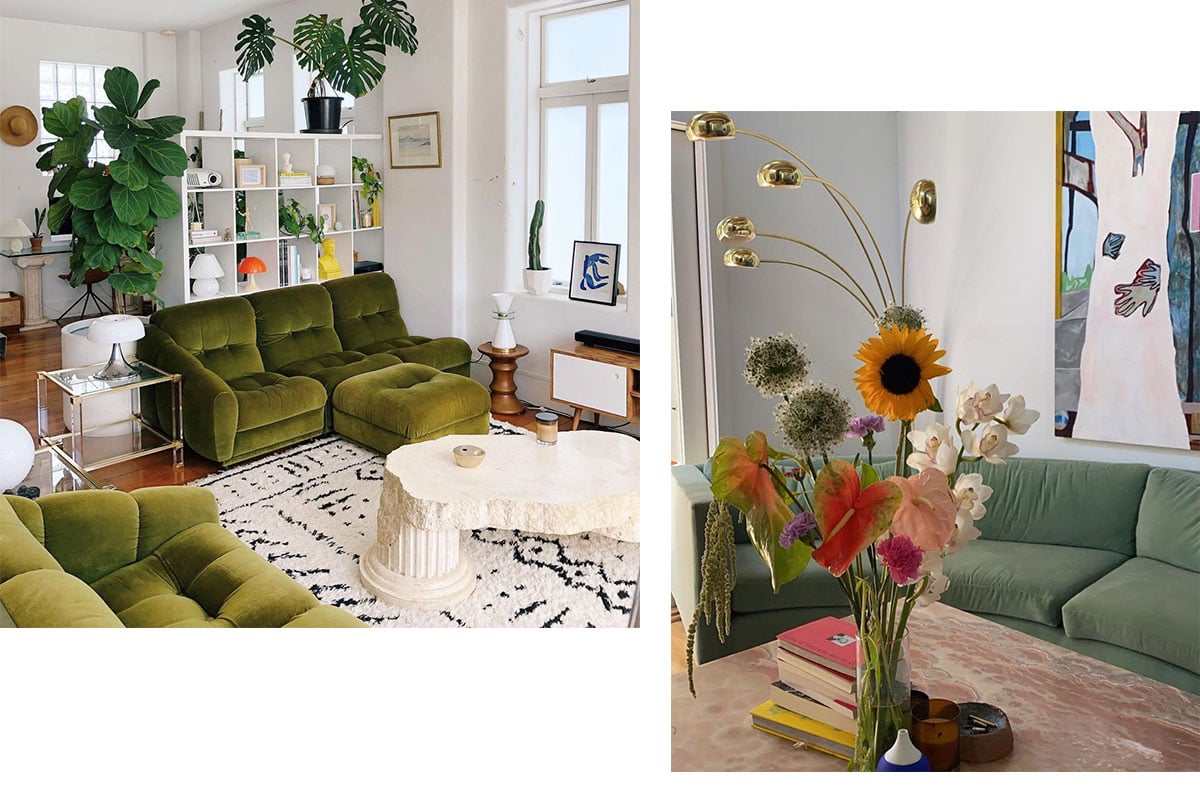 Green couch inspiration