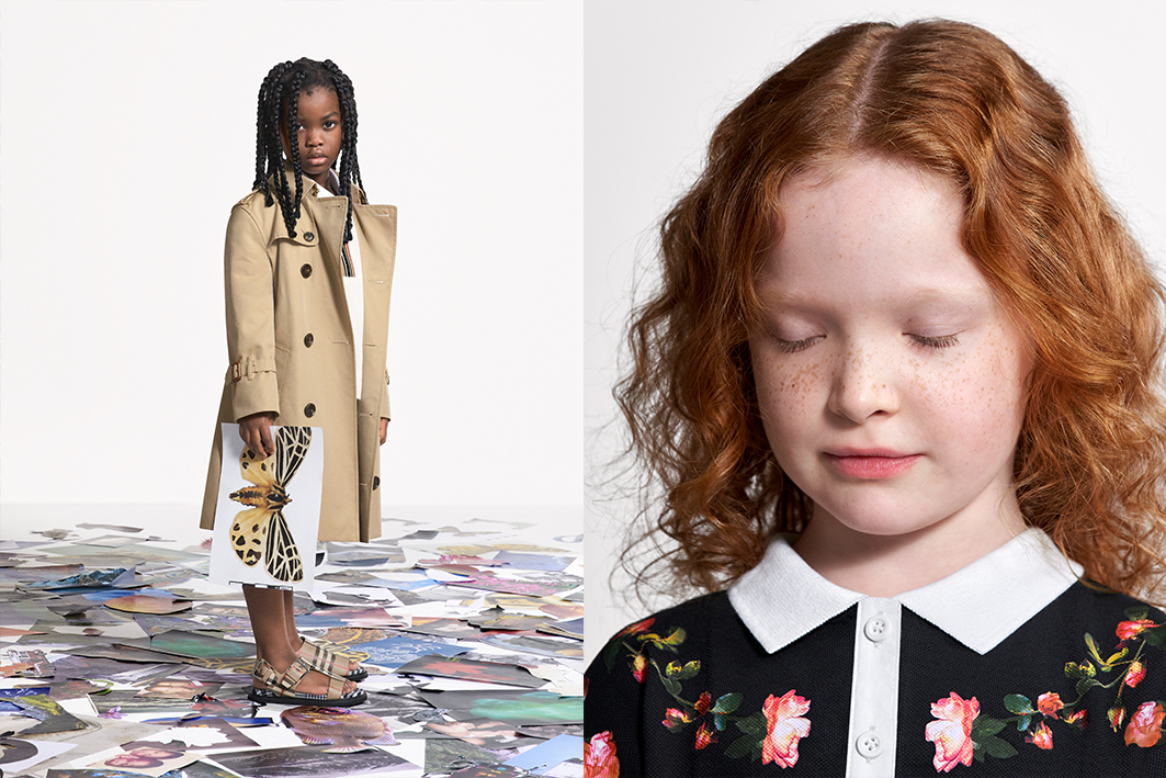a at the Burberry Spring Summer 2021 children's collection