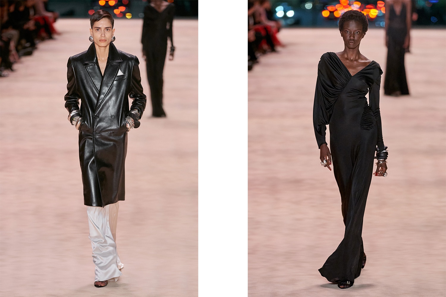 For Saint Laurent Winter 2022, Vaccarello's girl becomes a woman