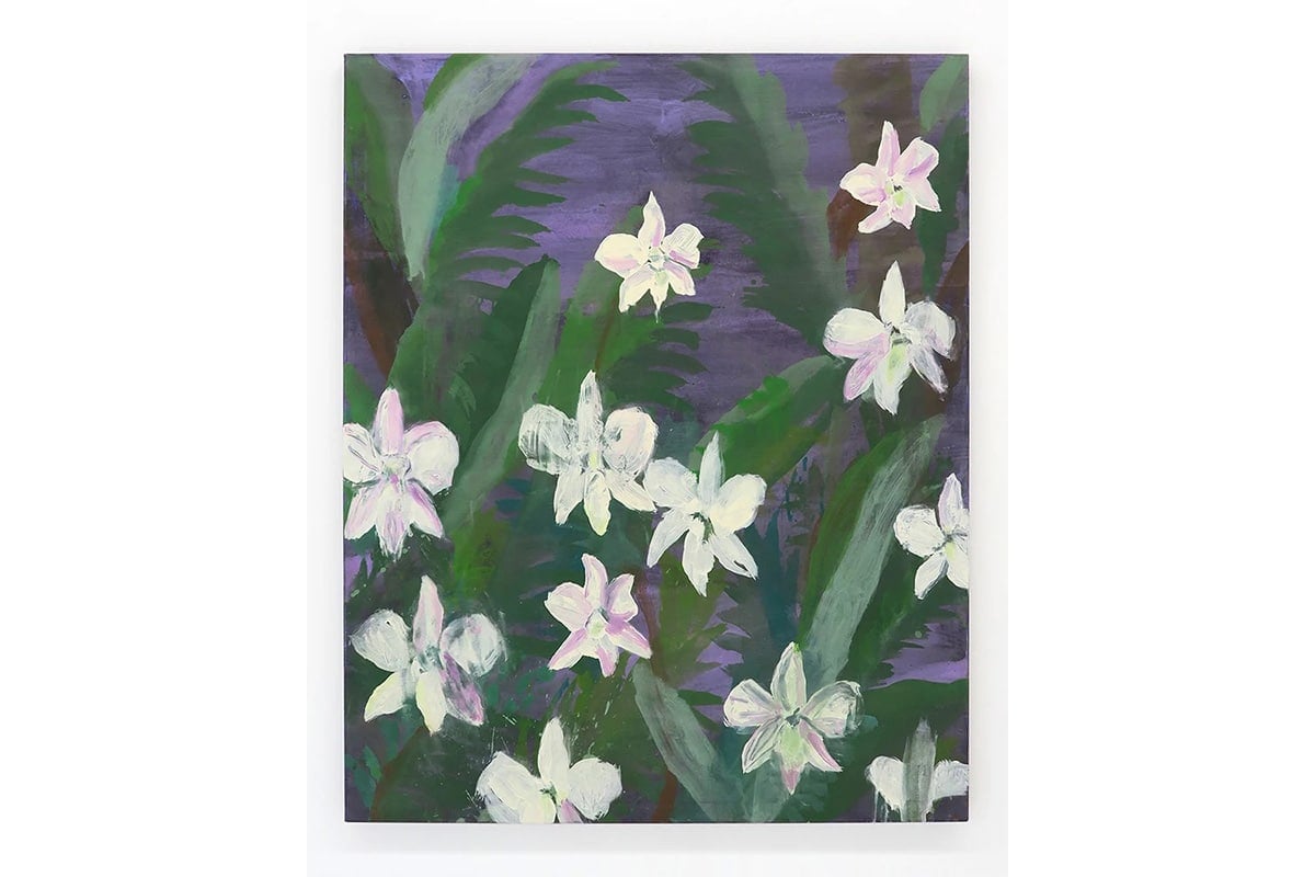 Ondine Seabrook 'Thai Palm Garden with White Orchids'