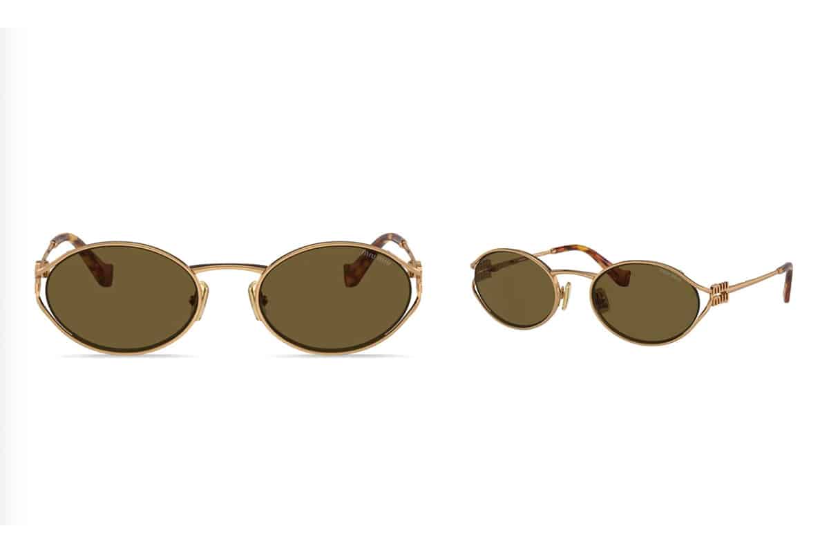 Miu Miu Eyewear oval-frame tinted-lenses sunglasses