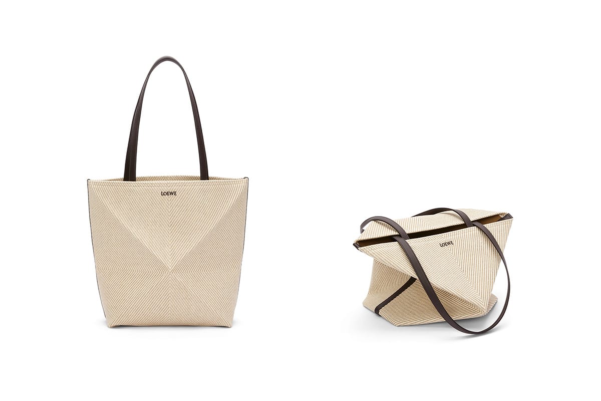 LOEWE Puzzle Fold tote in cotton jacquard
