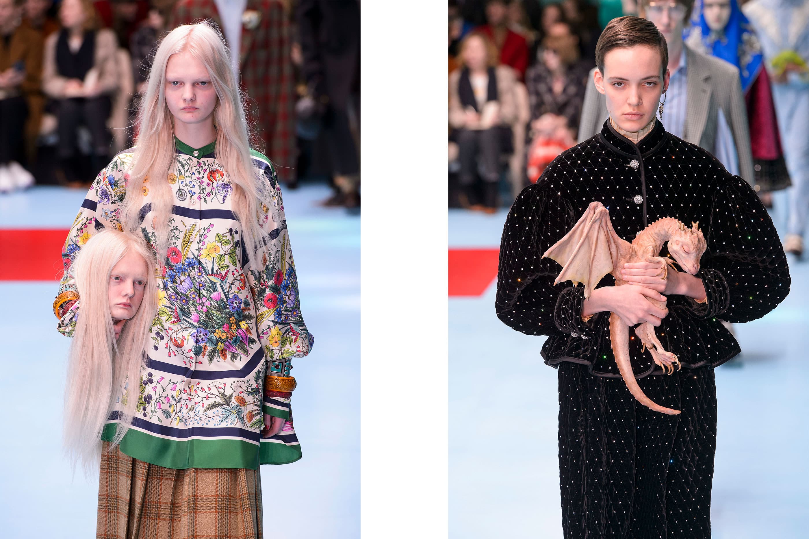 The beauty and the horror: Gucci Fall Winter 2018 runway